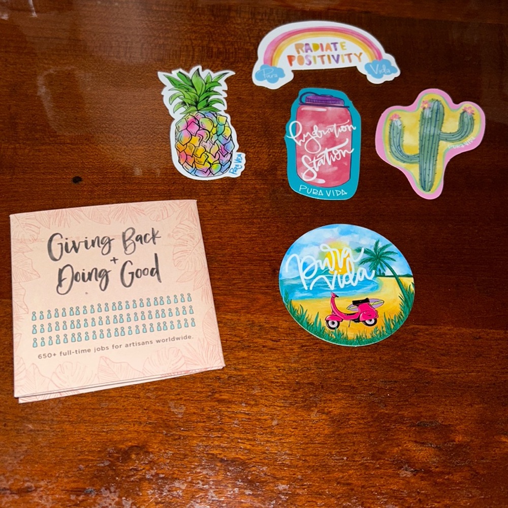 Pura Vida limited edition sticker pack